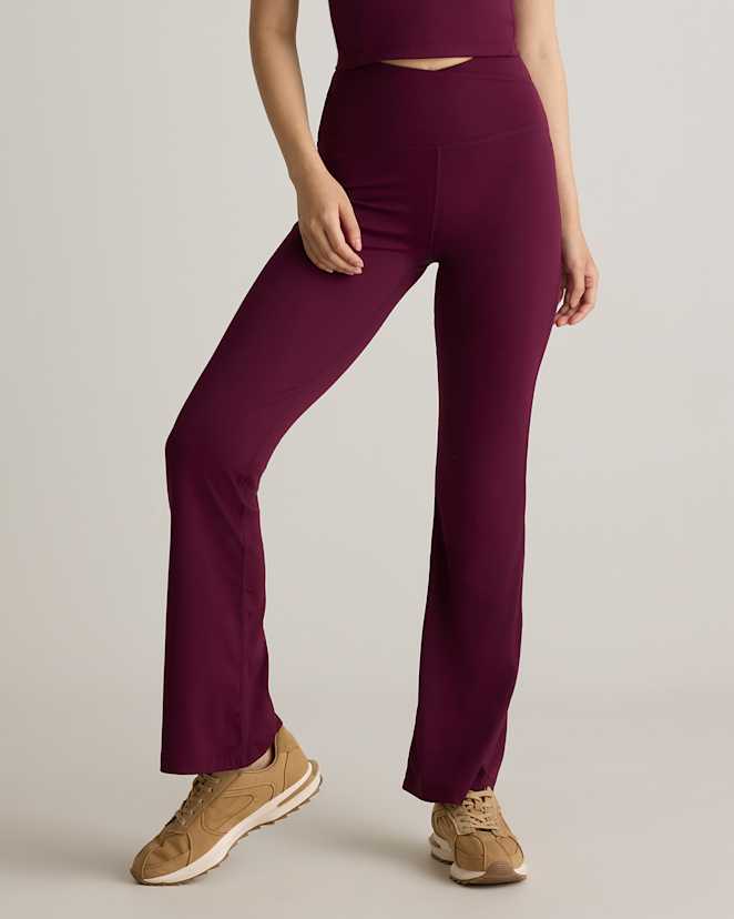 Plum Ultra-Form High-Rise Crossover Flared Pant