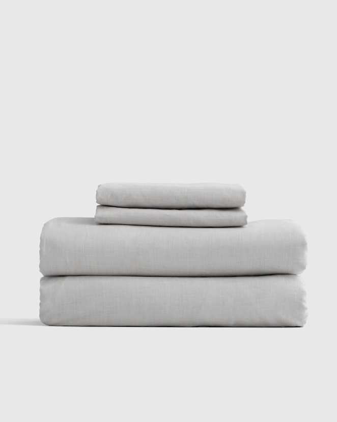 Grey Mongolian Cashmere Cotton Sheet Set