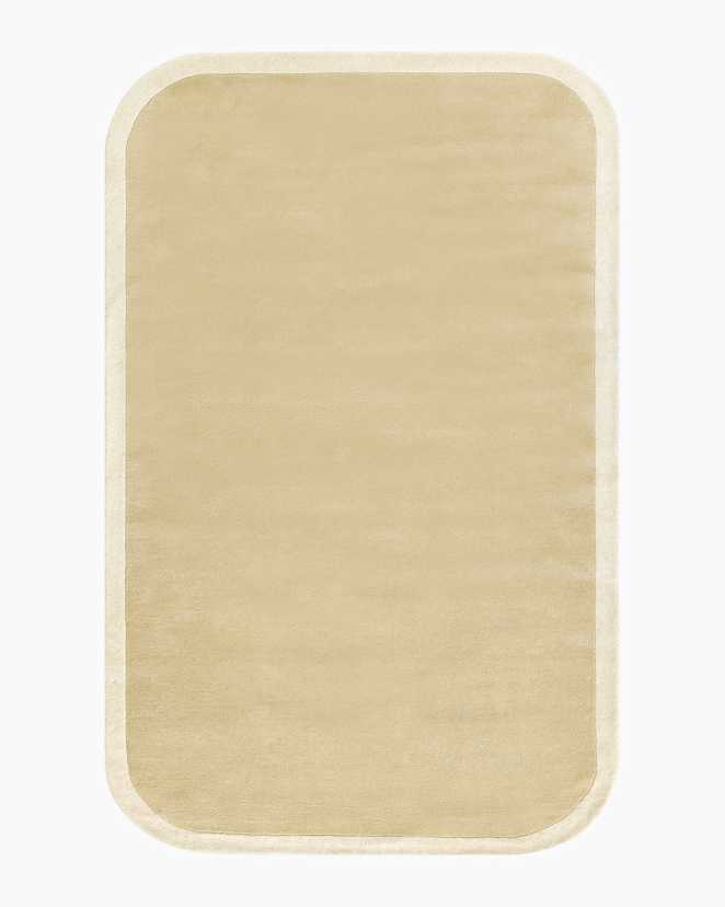 Beige Colorful Curves Hand-Tufted Rug
