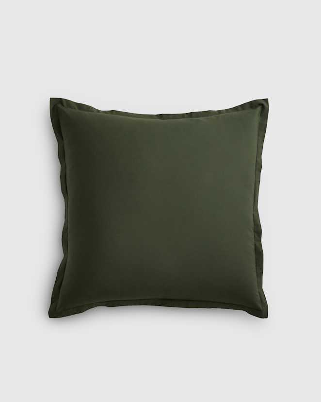 Pine Organic Crisp Percale Euro Sham