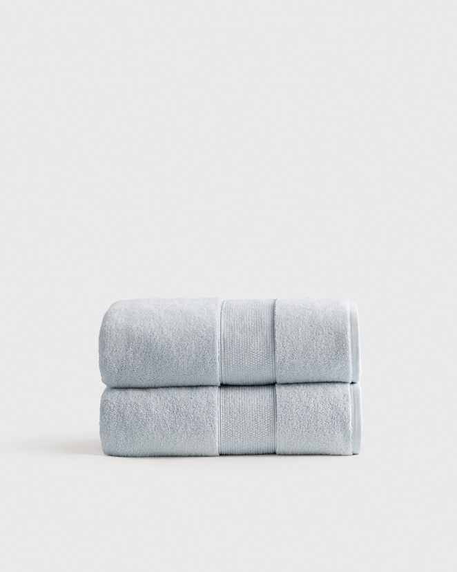 Hydrangea Classic Organic Turkish Cotton Bath Towel (Set of 2)