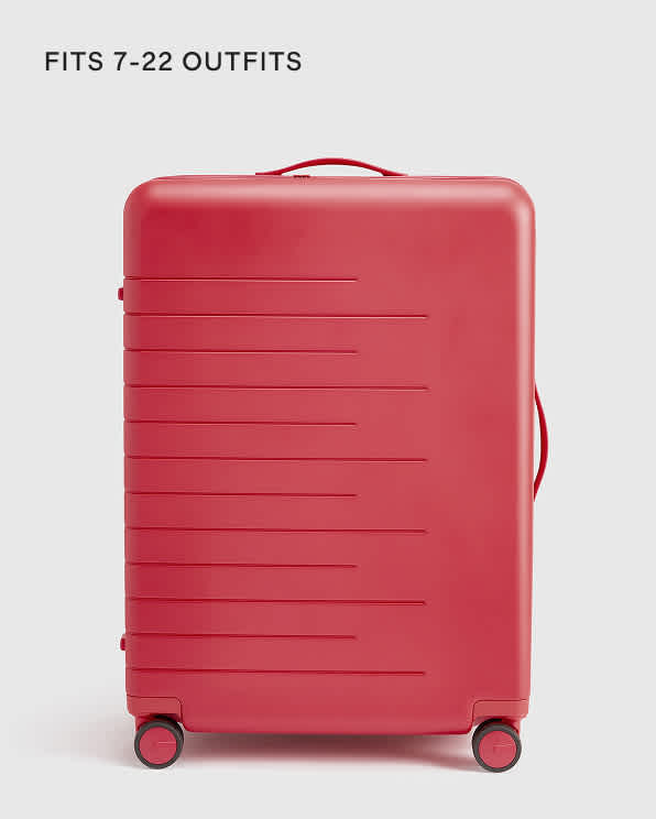 Venetian Red Expandable Large Check-In Suitcase