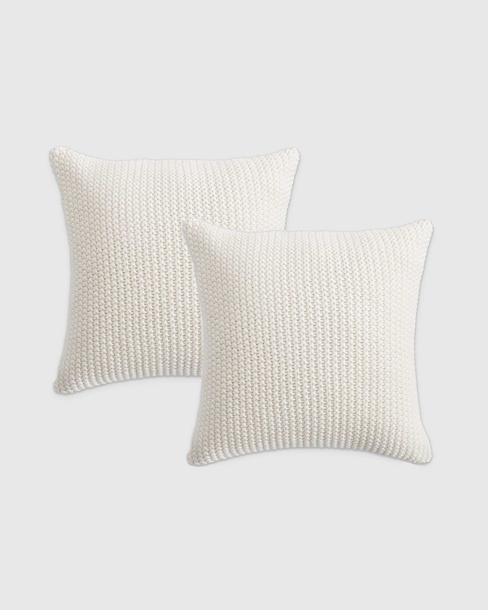 ivory Cotton Fisherman Pillow Cover (Set of 2)