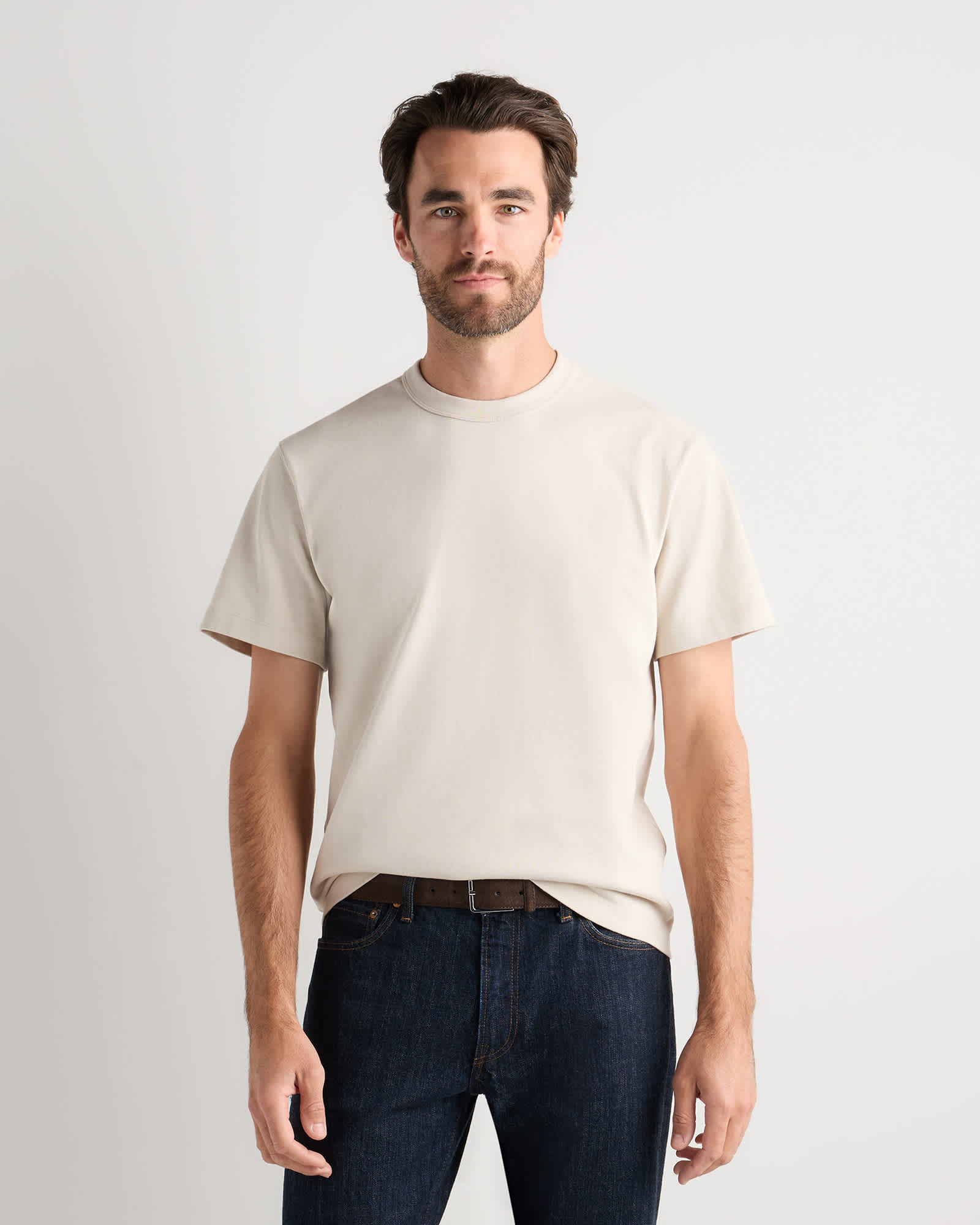 Natural 100% Organic Cotton Heavyweight Tee