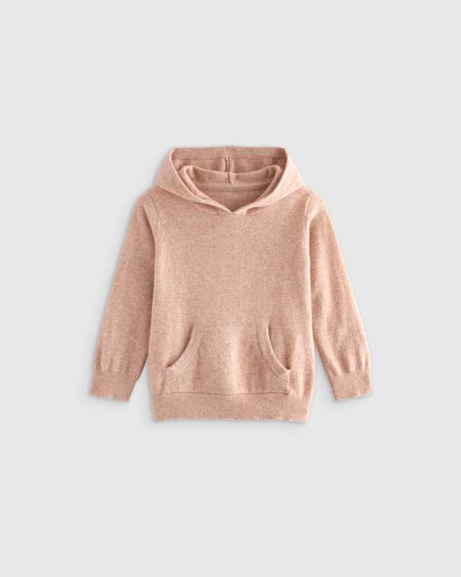 Oatmeal Washable Cashmere Hoodie