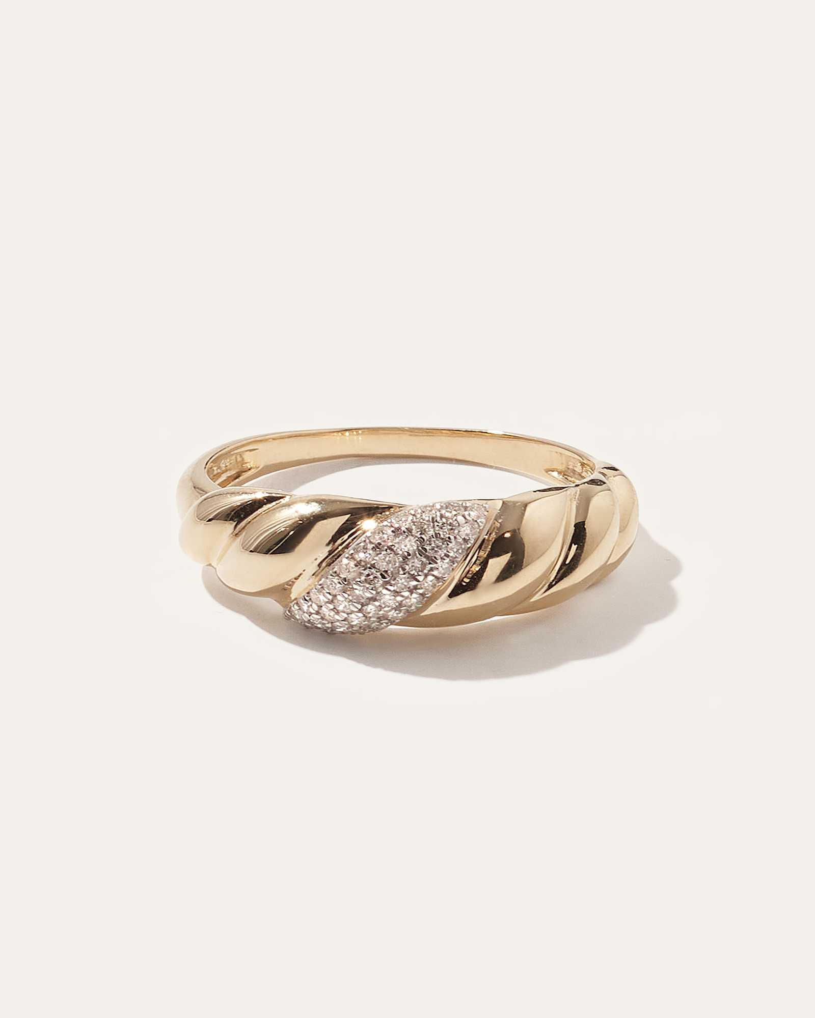 croissant diamnd ring