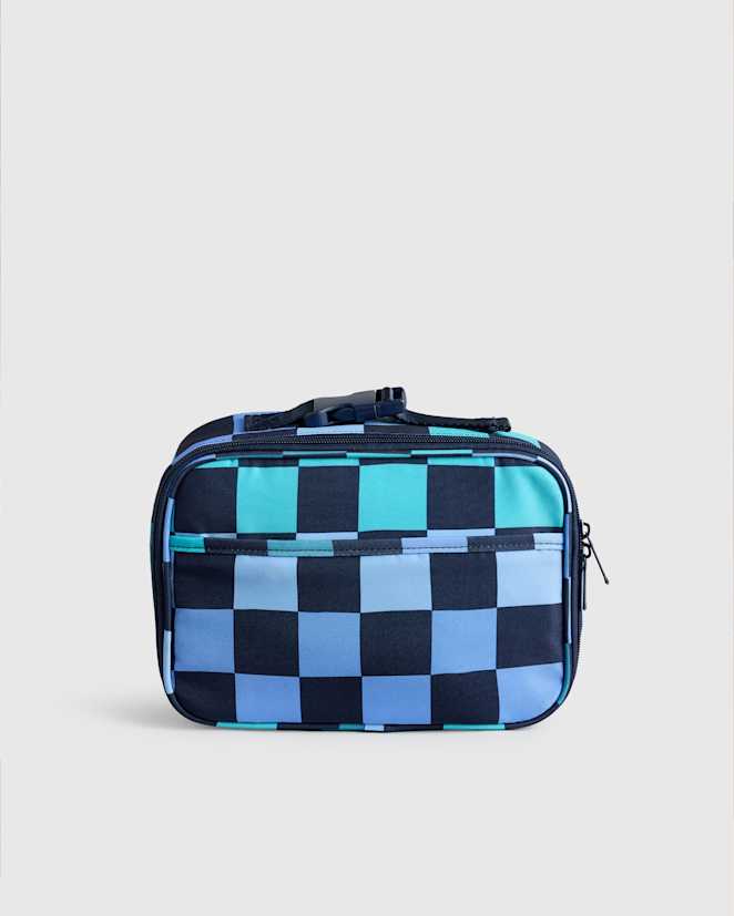 Blue Checks Recycled Lunch Box