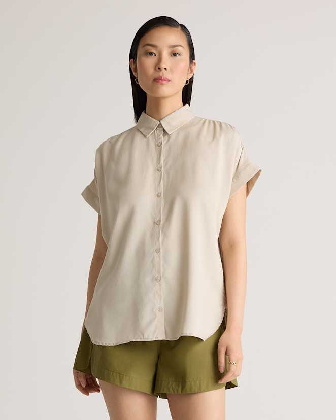 Shale Vintage Wash Tencel Camp Shirt