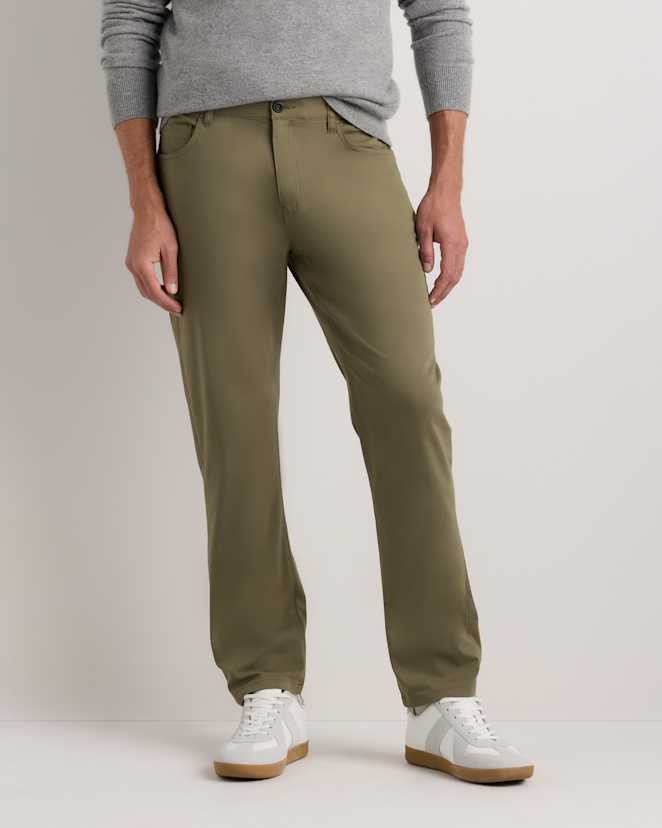 Bayberry Olive Organic Cotton Coolmax® Chino
