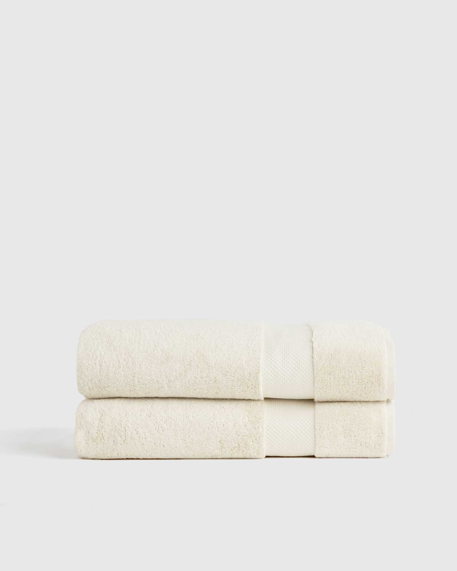 ivory Turkish Ultra Plush Bath Sheet (Set of 2)
