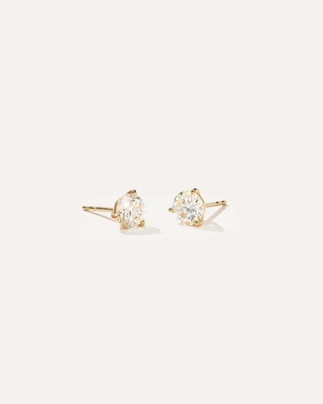 Yellow Gold 14K Gold Lab Grown Diamond Martini Studs