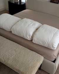 Premium Down Alternative Comforter - PDP Video Thumbnail (White, 4x5)