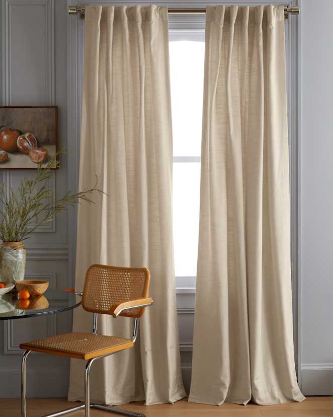 Champagne Luster Velvet Curtain