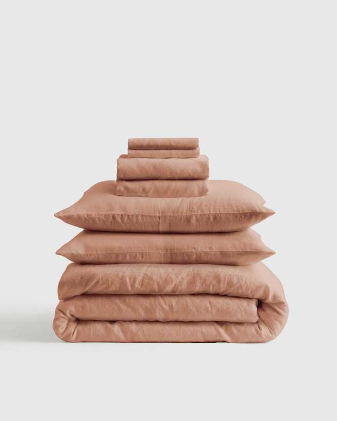 Desert Sunset European Linen Duvet Deluxe Bundle