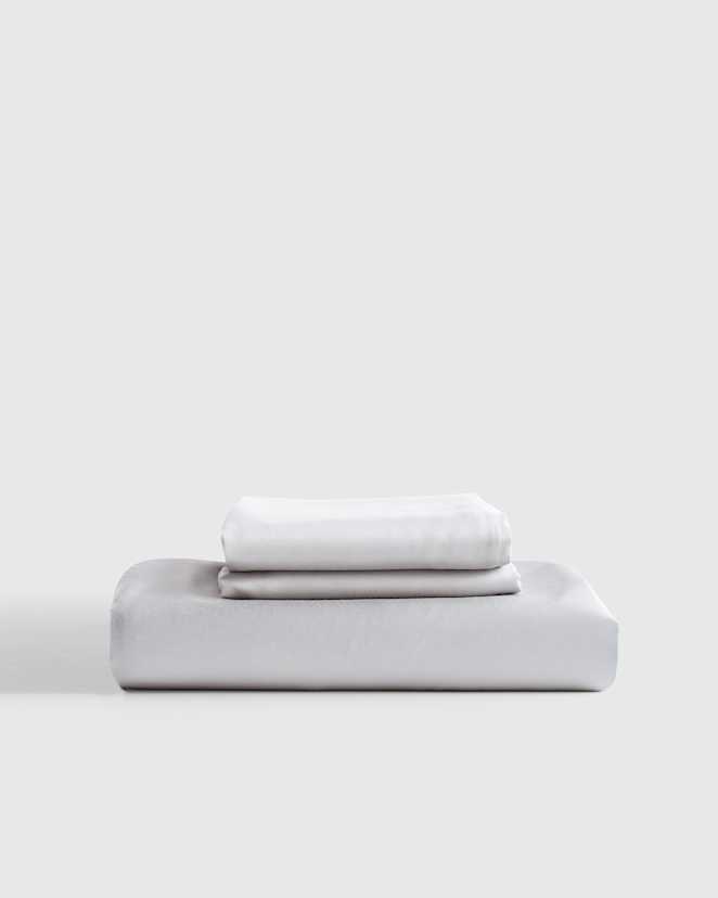 Light Grey Bamboo Fitted Sheet Set