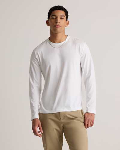 100% Pima Cotton Luxe Touch Long Sleeve Tee