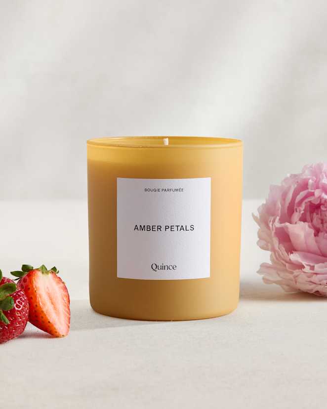 No Color Amber Petals Candle