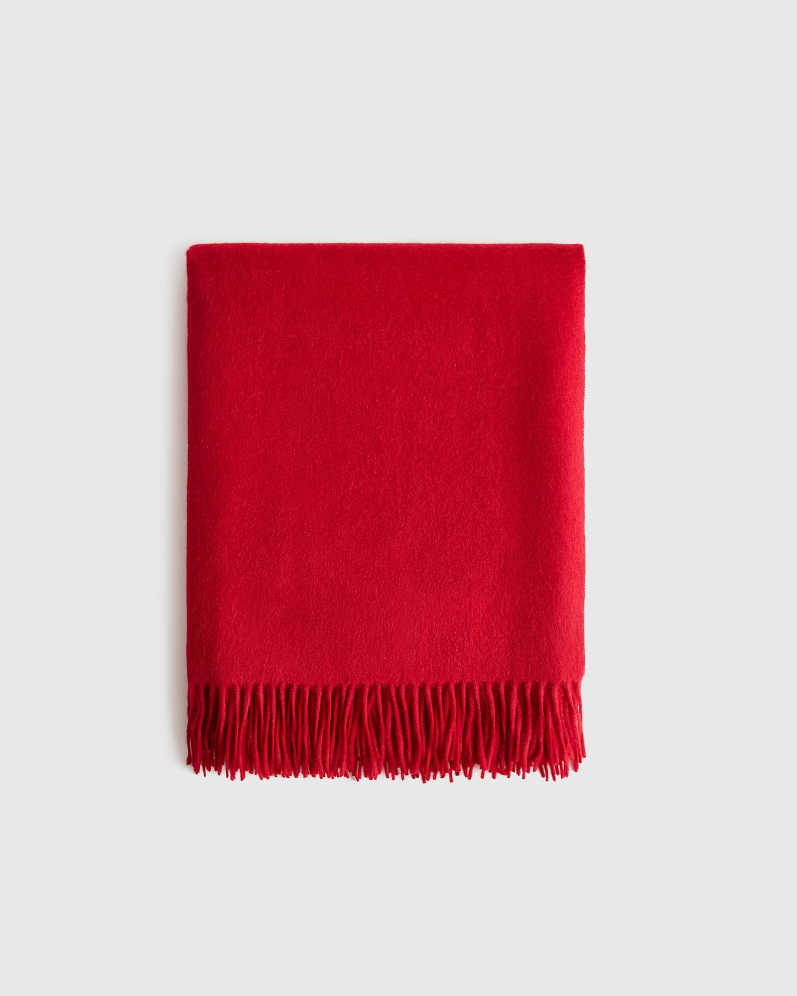 varsity-red Mongolian Cashmere Throw