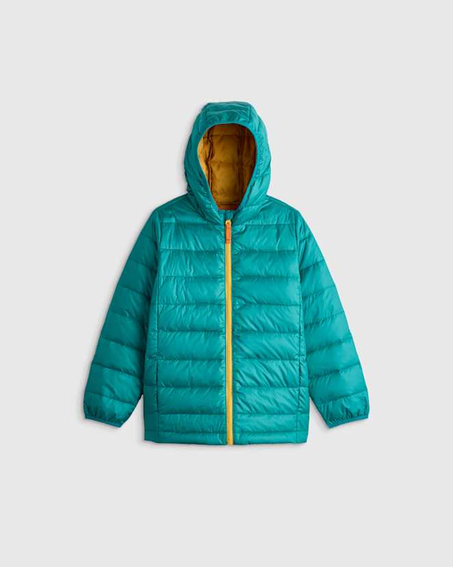 Tidepool Lightweight Down Hooded Puffer Jacket