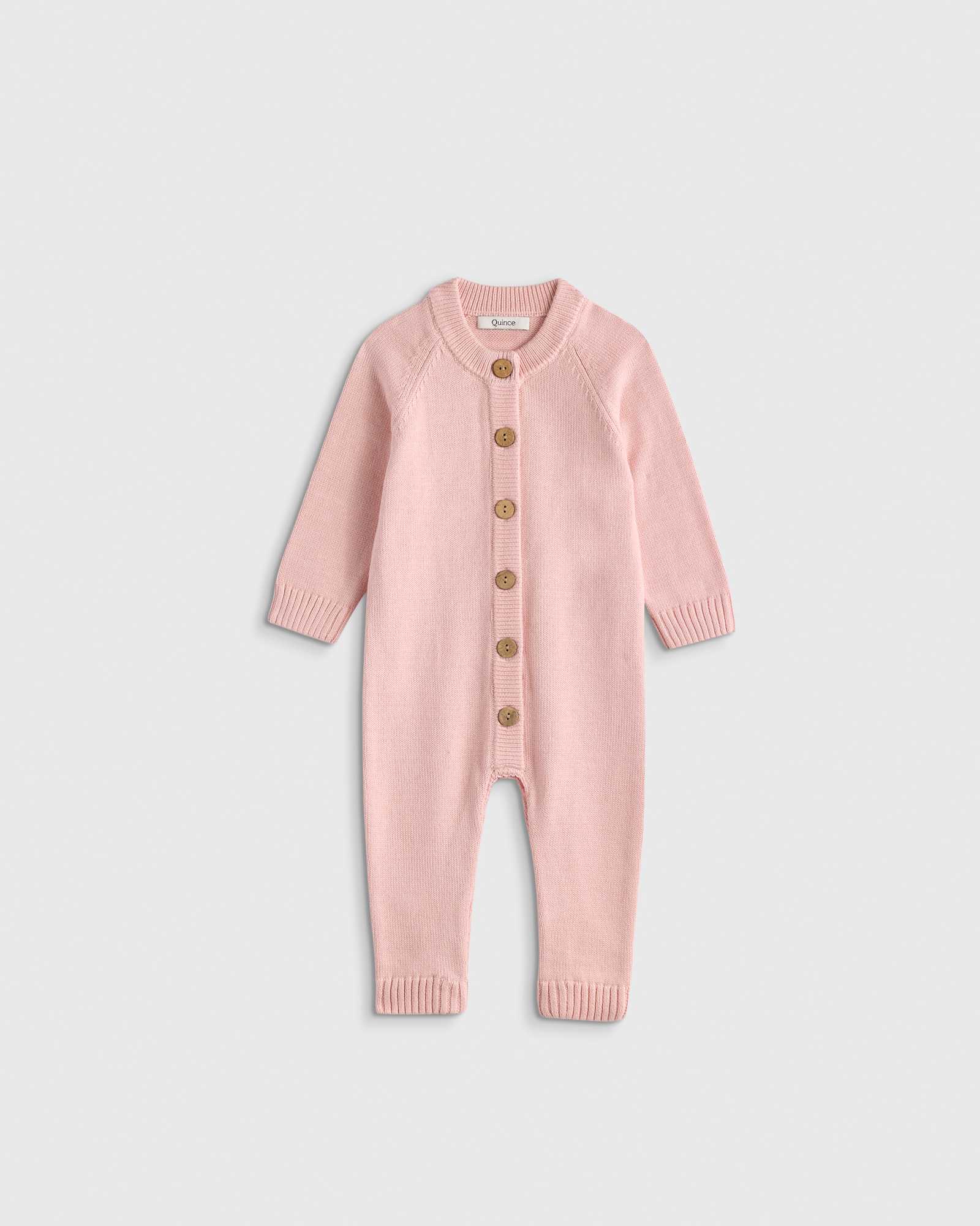 Silver Pink 100% Organic Cotton Sweater Romper