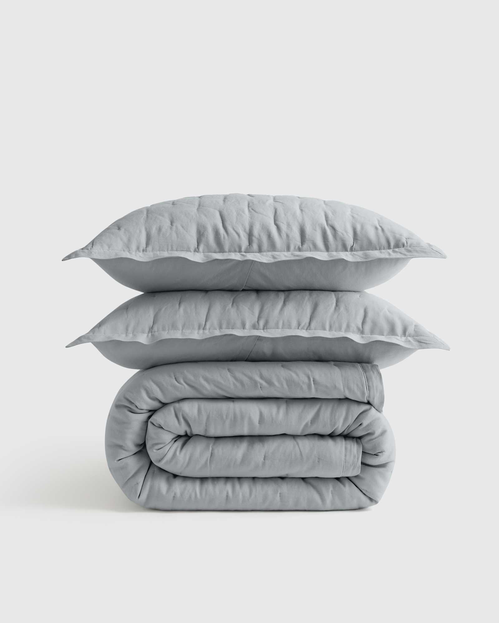 Mist European Linen Dream Quilt Set