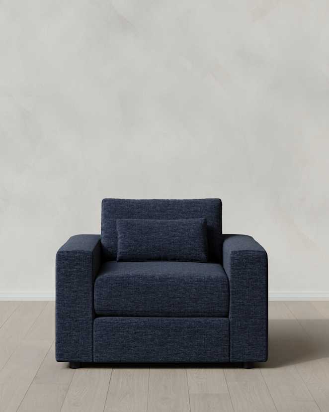 Ink Ashford Deep Seat Chair and a Half in Performance Chenille Linen Blend
