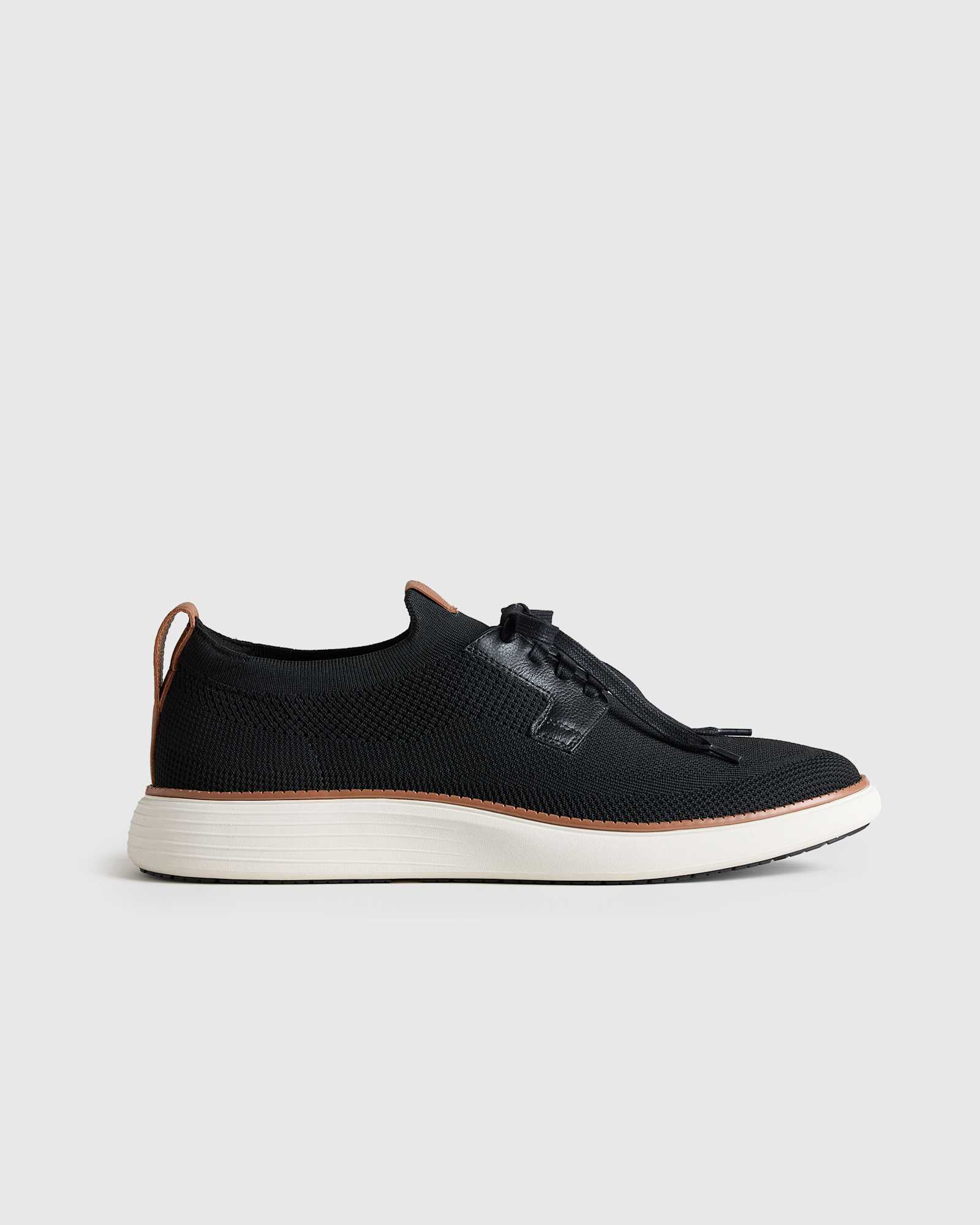 Black Engineered Knit Derby Sneaker