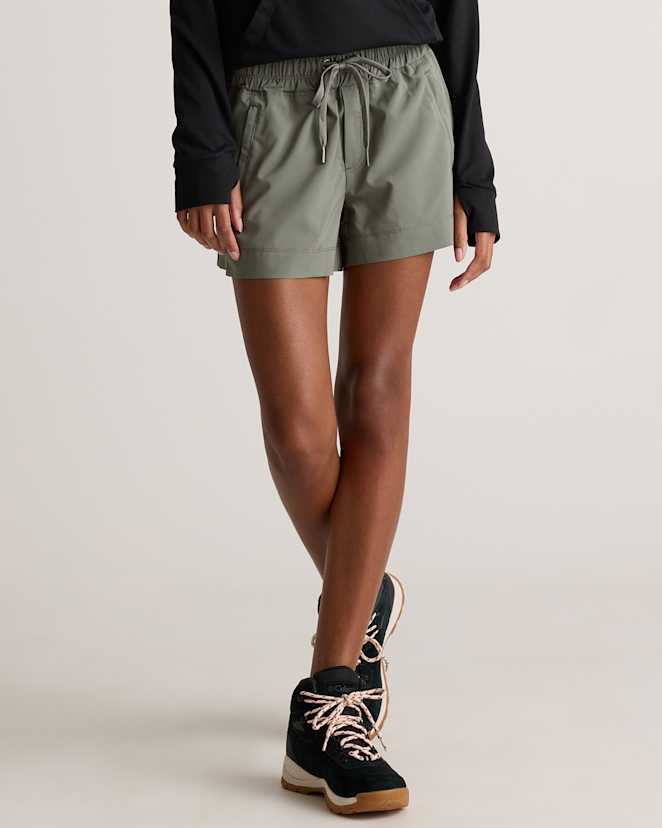 Heritage Olive Micro Ripstop Mid-Rise Hike Shorts