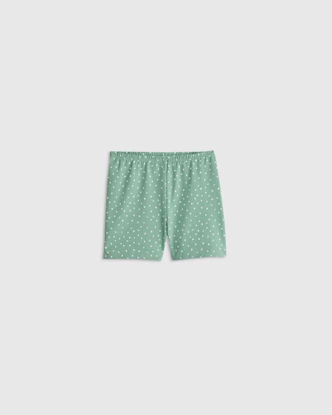 Green Dots Organic Cotton Cartwheel Shorts