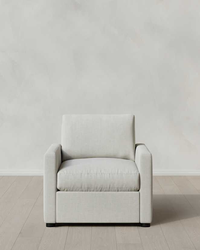 Sorrell Brennan Accent Chair in Performance Chenille Linen Blend