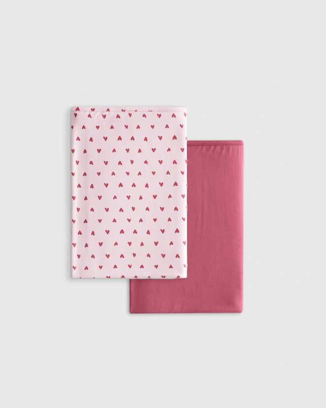 Painted Hearts Bamboo Swaddle 2-Pack