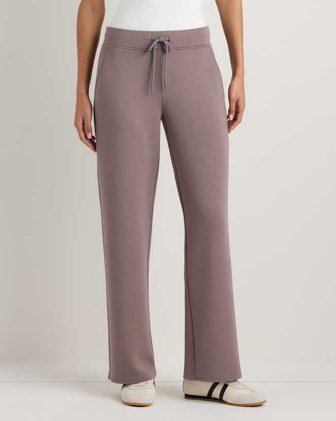 Dark Taupe Pantalon CloudComfort à jambes larges