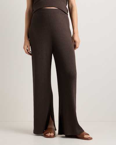 Cotton Cashmere Maternity Wide Leg Pants