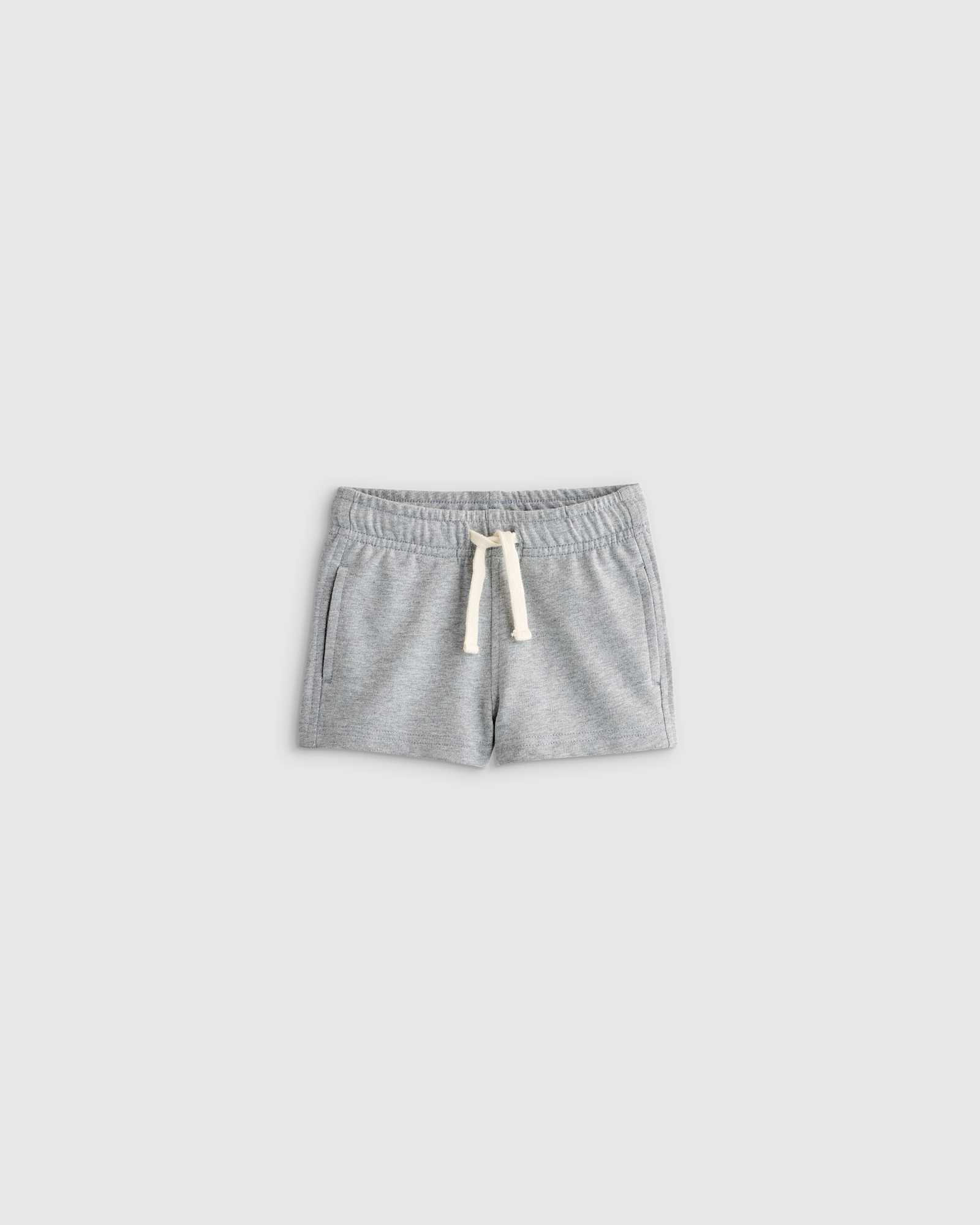 heather-grey 100% Organic Cotton French Terry Short