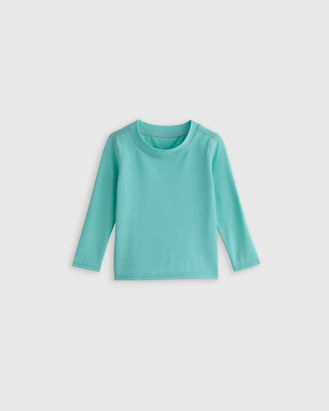 Frozen Blue Long Sleeve Rash Guard