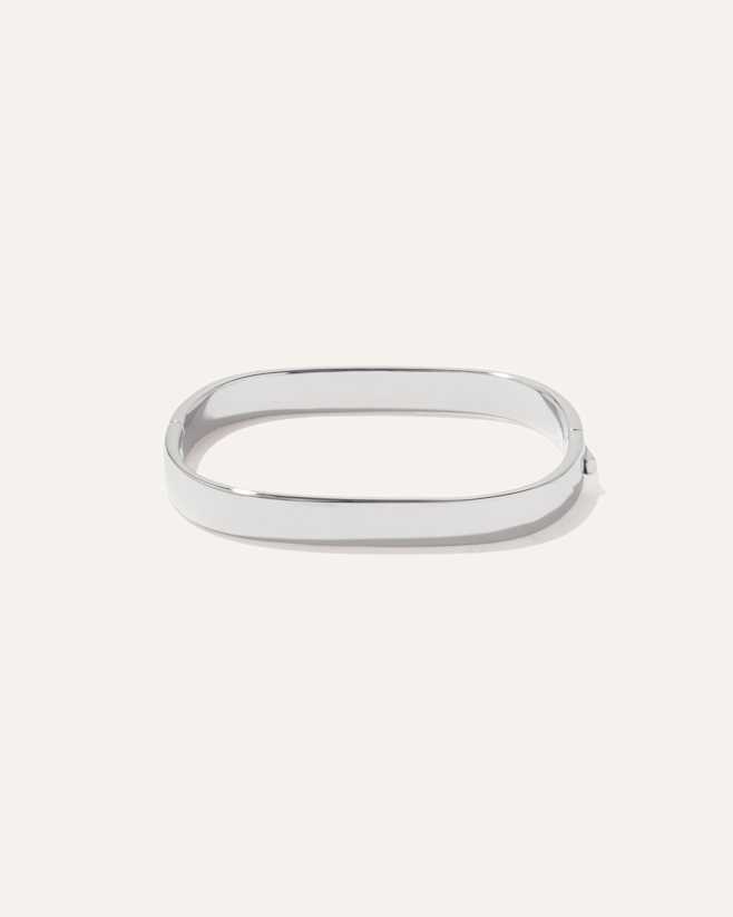 Sterling Silver Rectangular Bangle