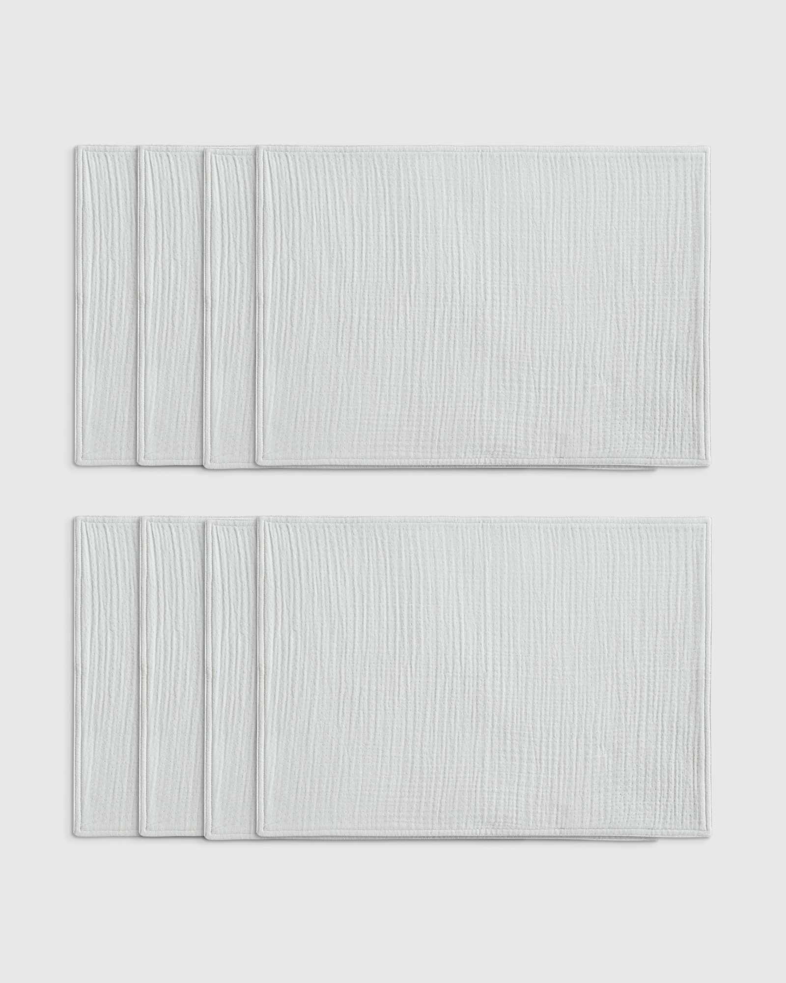 Mist Organic Cotton Gauze Placemats (Set of 8)
