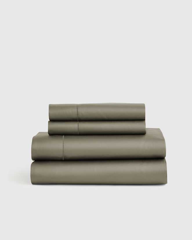 Dried Sage Signature Giza Cotton Sateen Sheet Set
