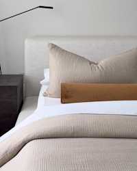 Organic Cotton Gauze Duvet Cover Set - PDP Video Thumbnail (Dune, 4x5)