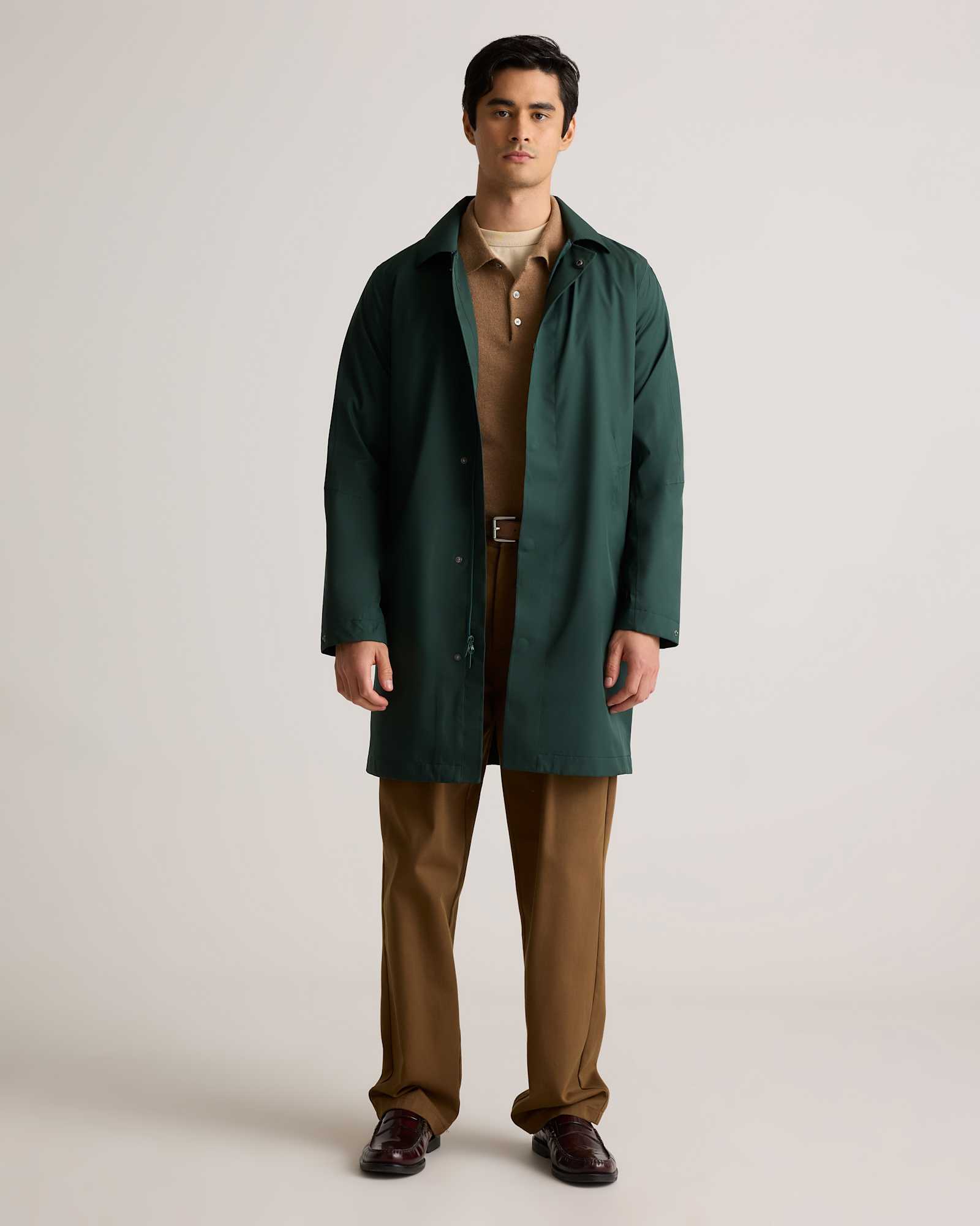 M-JKT-108-DKSPRC 0697 EDITED dark-spruce Weatherproof Long Rain Jacket