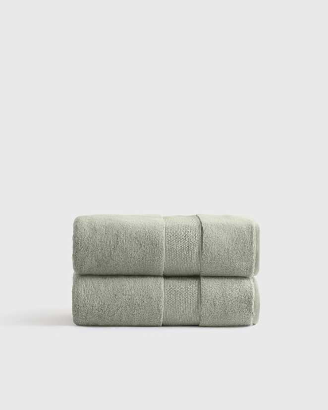 Sage Classic Organic Turkish Cotton Bath Towel (Set of 2)