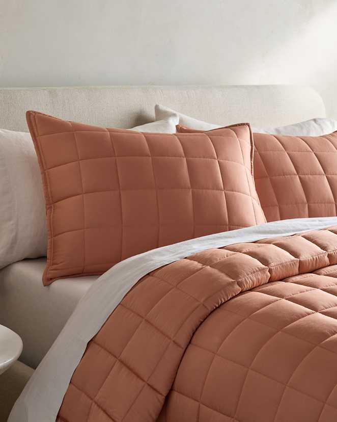 Sedona Bamboo Box Quilted Sham Set