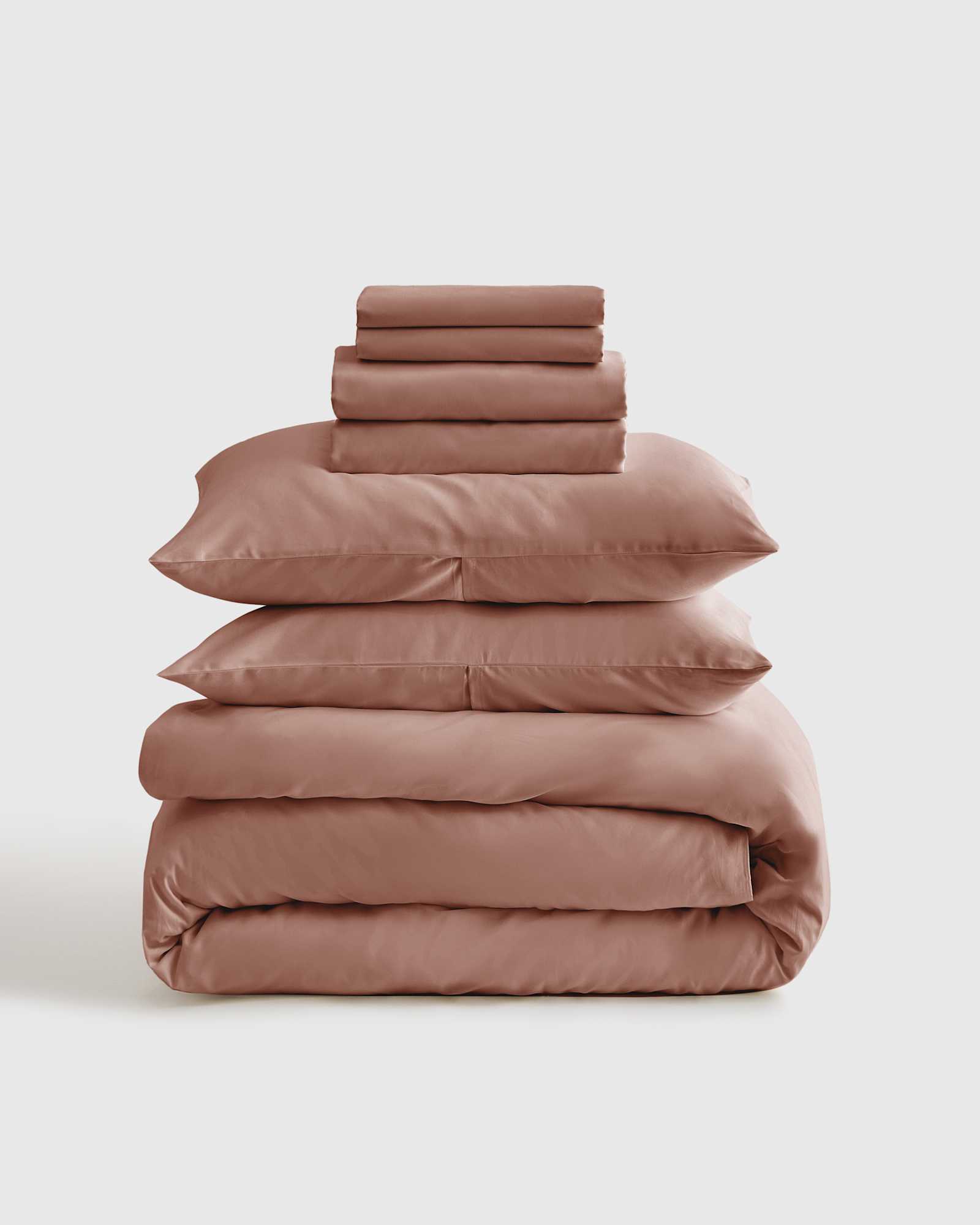 Sateen Clay duvet bundle