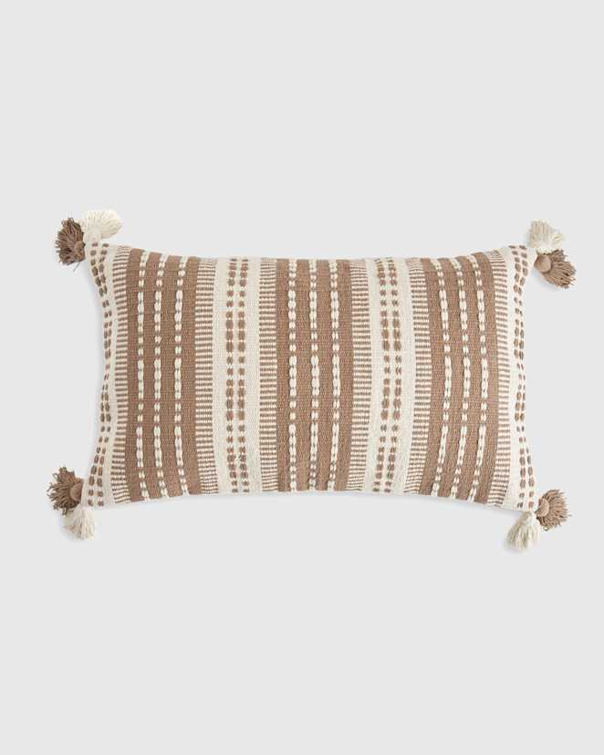 Dark Flax Rowe Pillow Cover