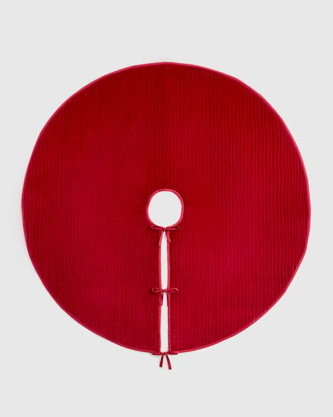 Red Cotton Velvet Tree Skirt