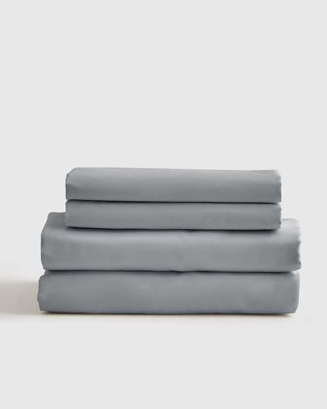 Light Blue Luxury Organic Sateen Sheet Set