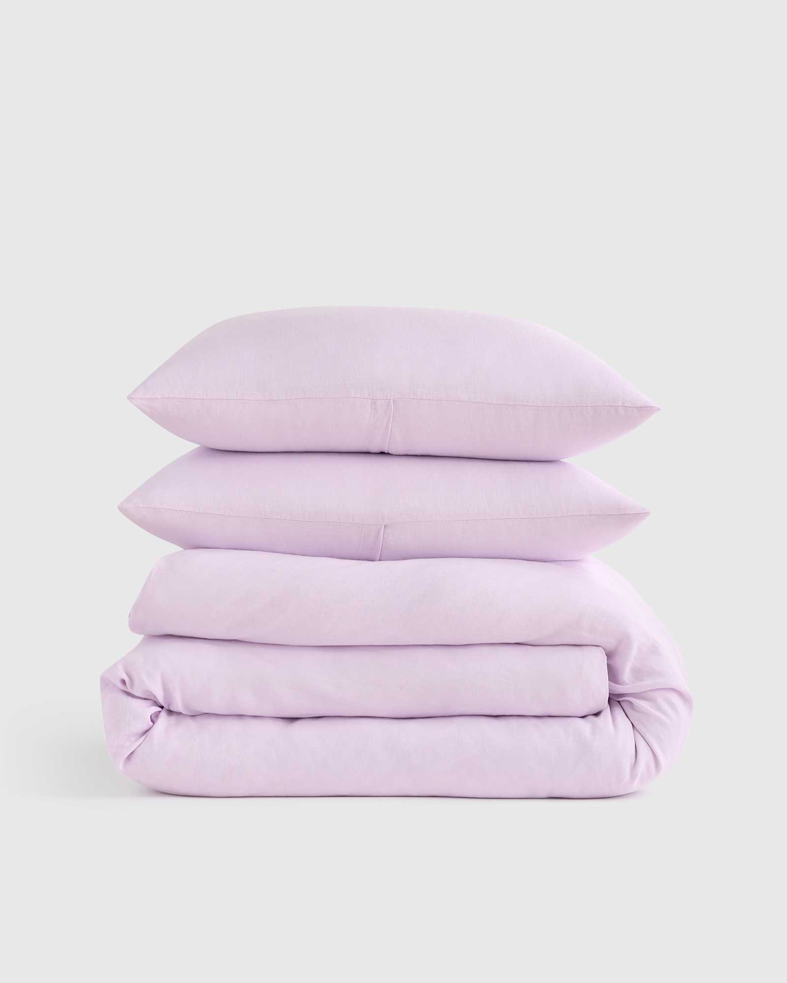 Orchid European Linen Duvet Cover Set