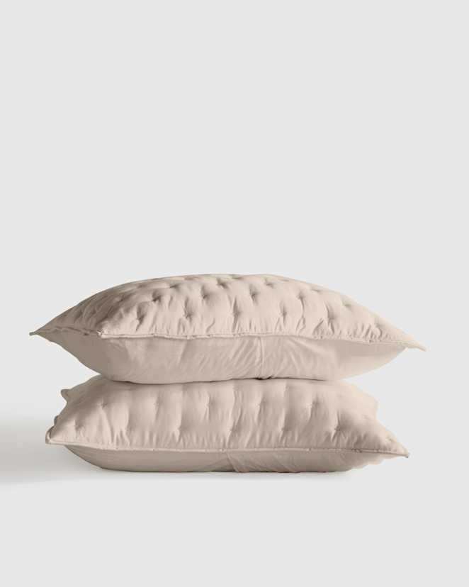 Sand Bamboo Dream Quilted Sham Set