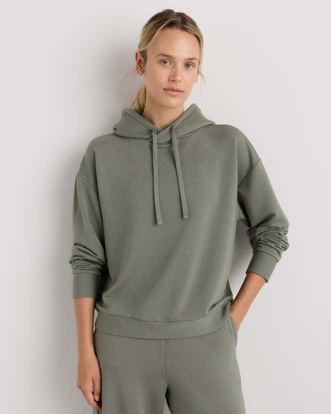 Smoked Thyme Green SuperSoft Fleece Pullover Hoodie