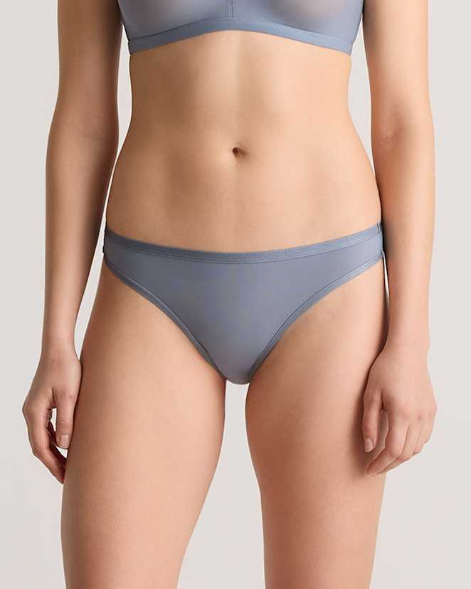 Slate Belgian Mesh Sheer Thong (6-Pack)